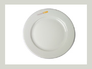 Teller 21 cm mit breitem Rand