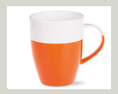 kaffeebecher-zweifarbig-lasiert-orange-weiss-porzellan